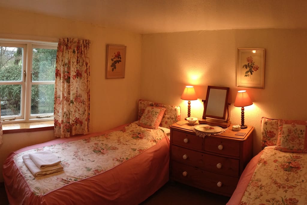 Twin room, overlooking the river