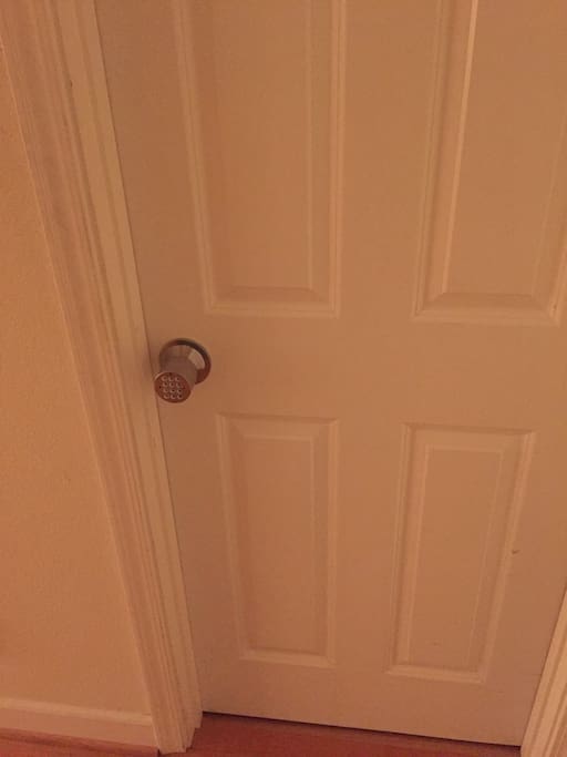 Digital lock of your room with unique code created for you