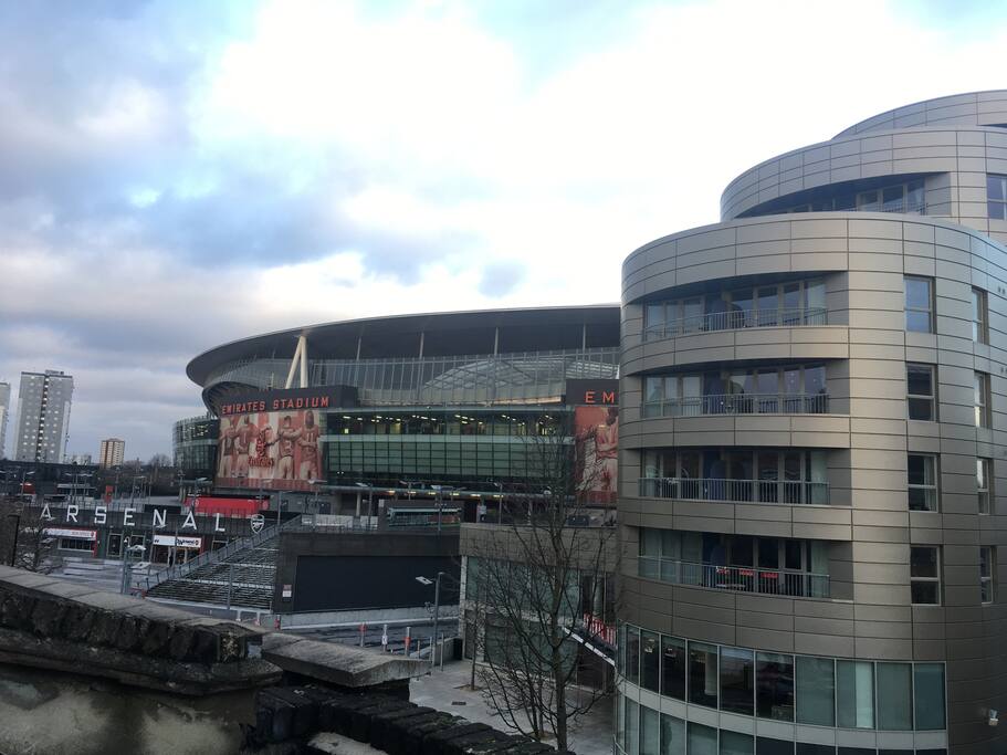 Right by the Arsenal stadium!