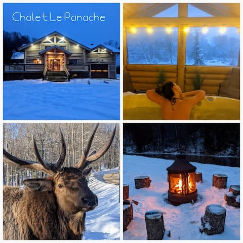 ** WATERFRONT CHALET * HOT TUB * POOL TABLE * FIREPLACE **