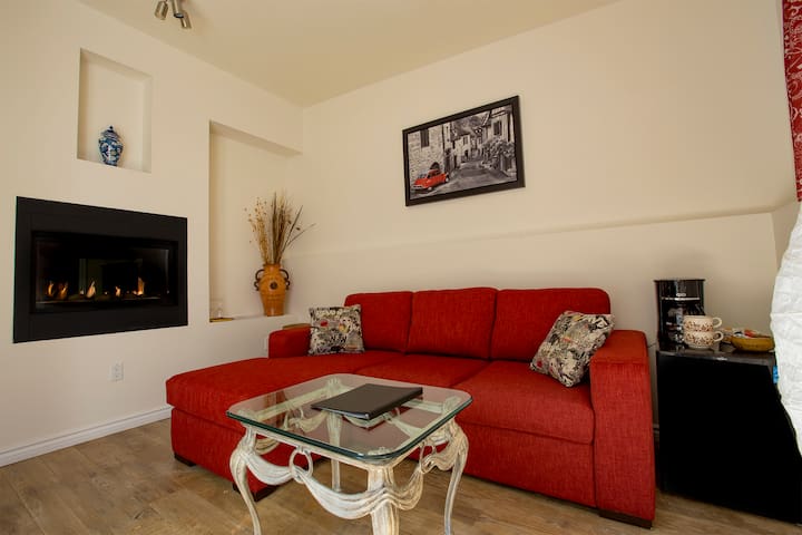 Free Parking, Gas Fireplace, Central Location