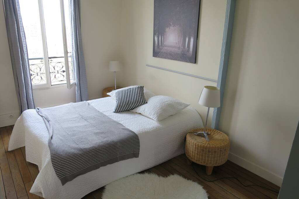 A large entrance opens to the bed room...