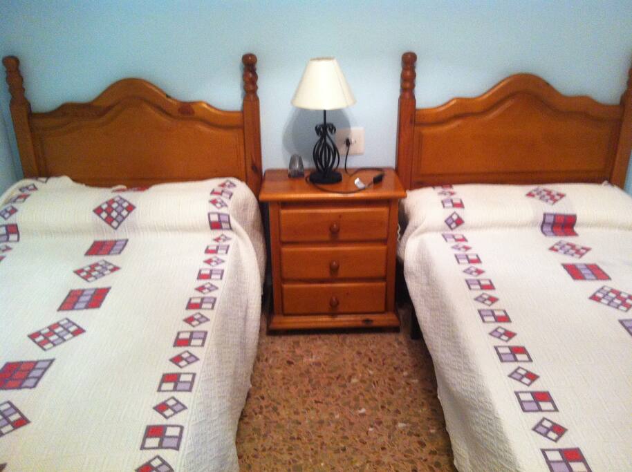Habitacion con dos camas