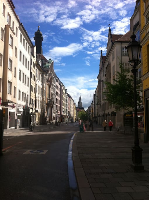 Zu Fuss in die Innenstadt