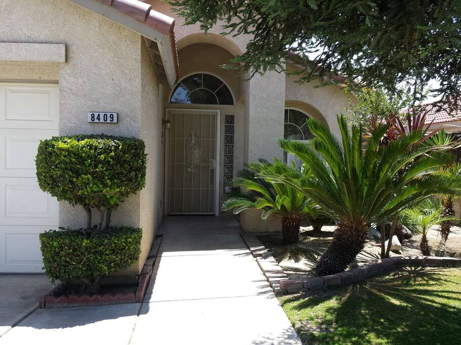 Entrance to front door.