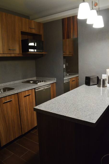 Kitchen inside the suite