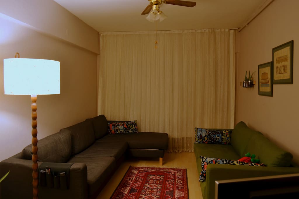 in the sitting room you can watch the lcd tv and have a relaxing time.