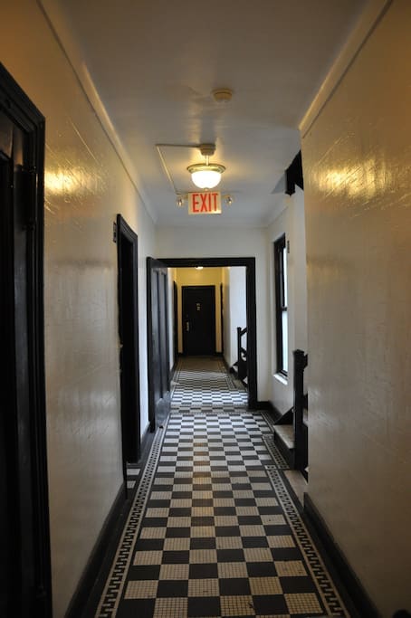 Hallway to the apartment