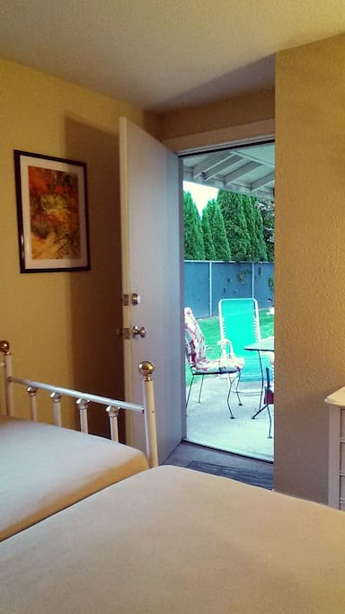 Private entrance/Patio from your room.