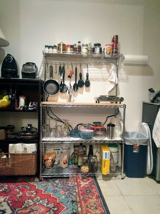 Lower level basic kitchen