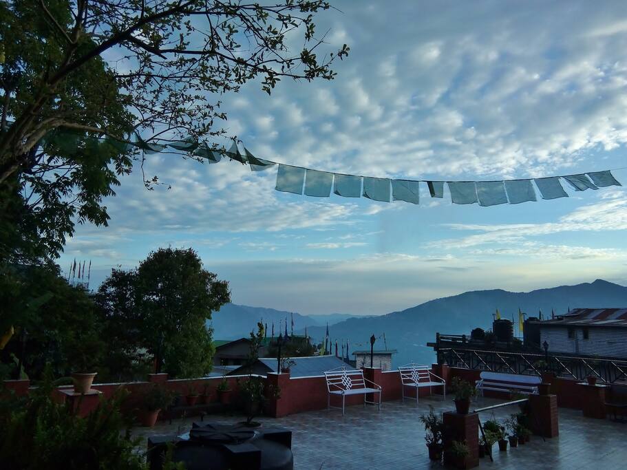Evening view from the terrace area