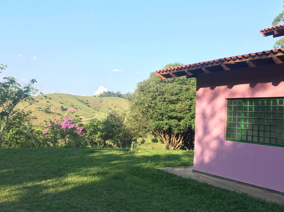 Linda vista da fazenda