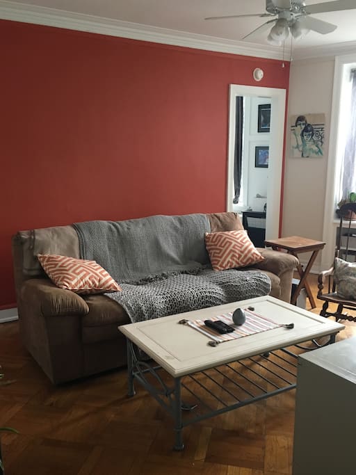 Main living area (doorway to the bed and bathroom are in the far corner)