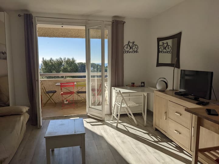La Ciotat : Studio 4 P - Magnifique Vue Mer - Clim - La Ciotat