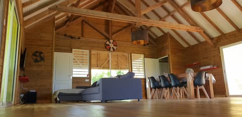 Top of villa with panoramic nature view