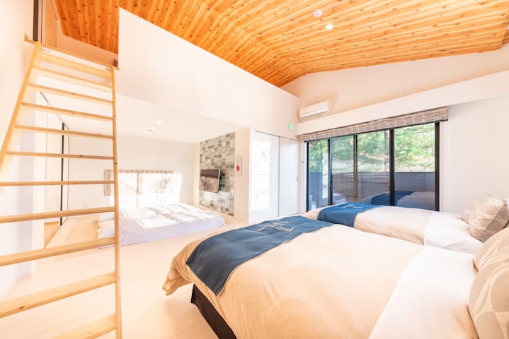 Entire home with 2 bedrooms in Kanagawa - Villa 81㎡ near Lake/9P/Easy access