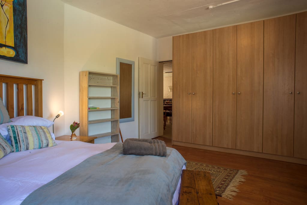 Cupboard space in bedroom.