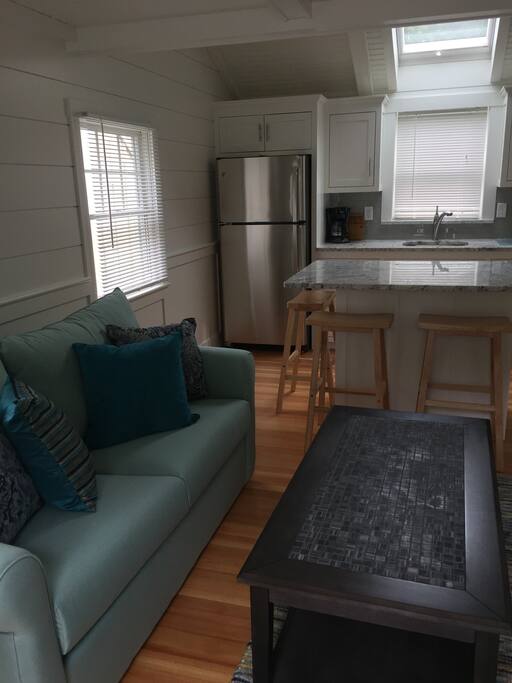 Newly renovated with stainless steel appliances and granite counters.