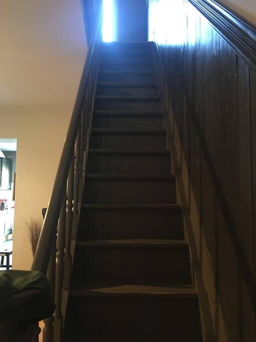 starway that leads to the bedroom