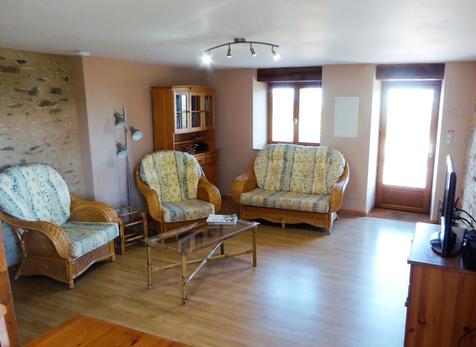 Light and airy lounge area