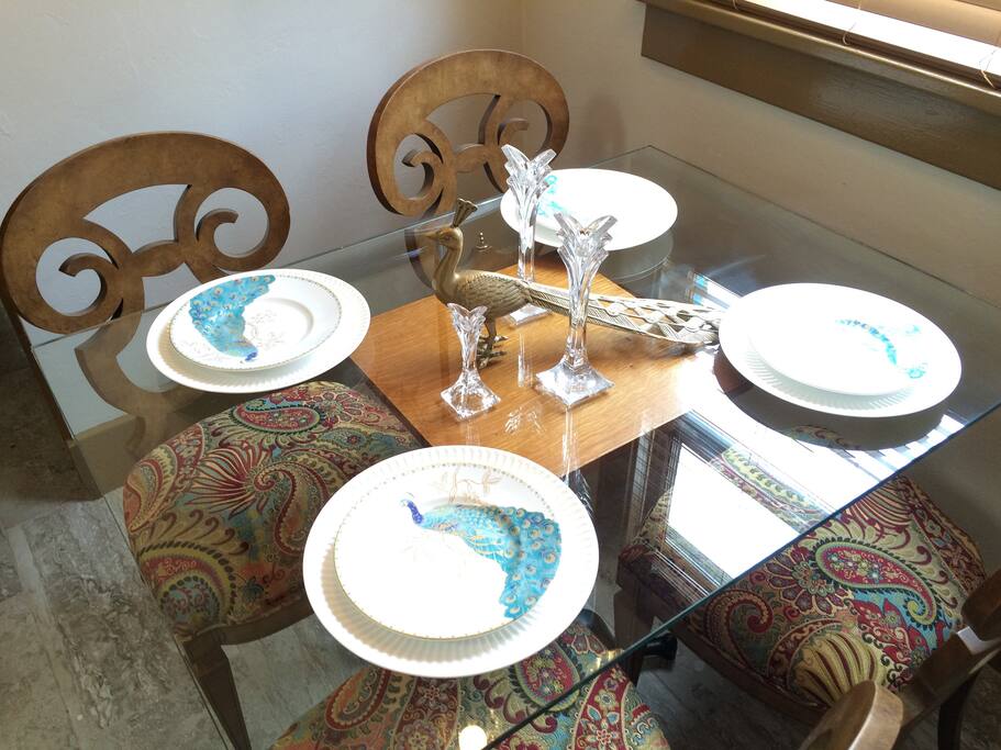Enjoy dining at The Peacock