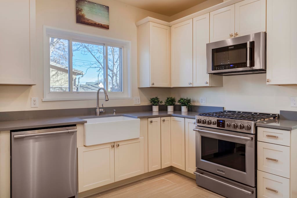 large updated kitchen