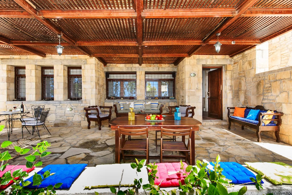 Dining and relaxing area at the patio