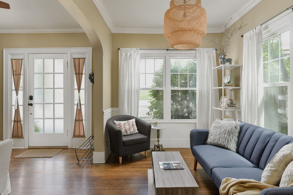 Spend a quiet evening in the upstairs living room while the kids annoy each other downstairs.
