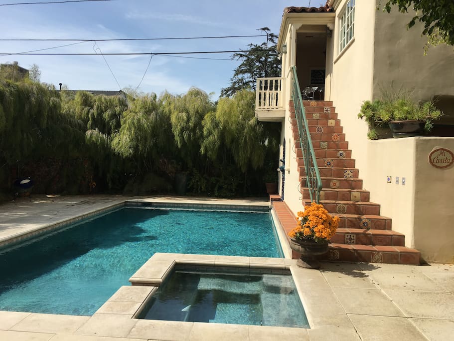 Gorgeous pool directly below your private stay.