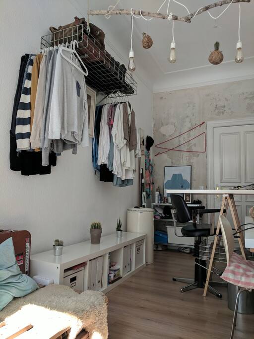 wardrobe & shelves will be emptied out during your stay