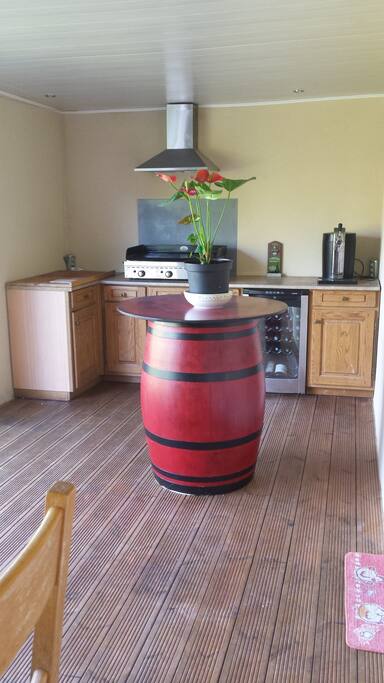 Cuisine extérieure pour de bons barbecues