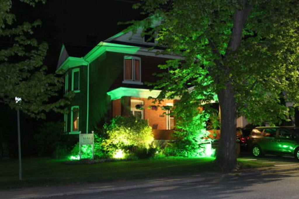 House at night