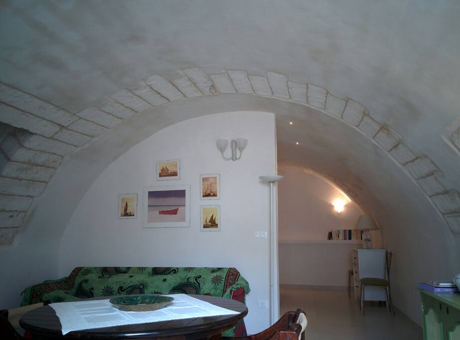 Soggiorno con divano letto