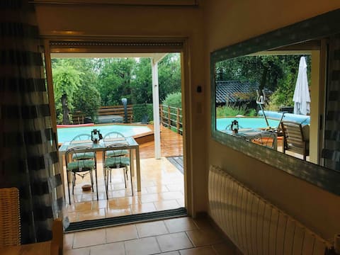 Zen Villa 3⭐️⭐️⭐️ Pool Jacuzzi Sauna, 6 people