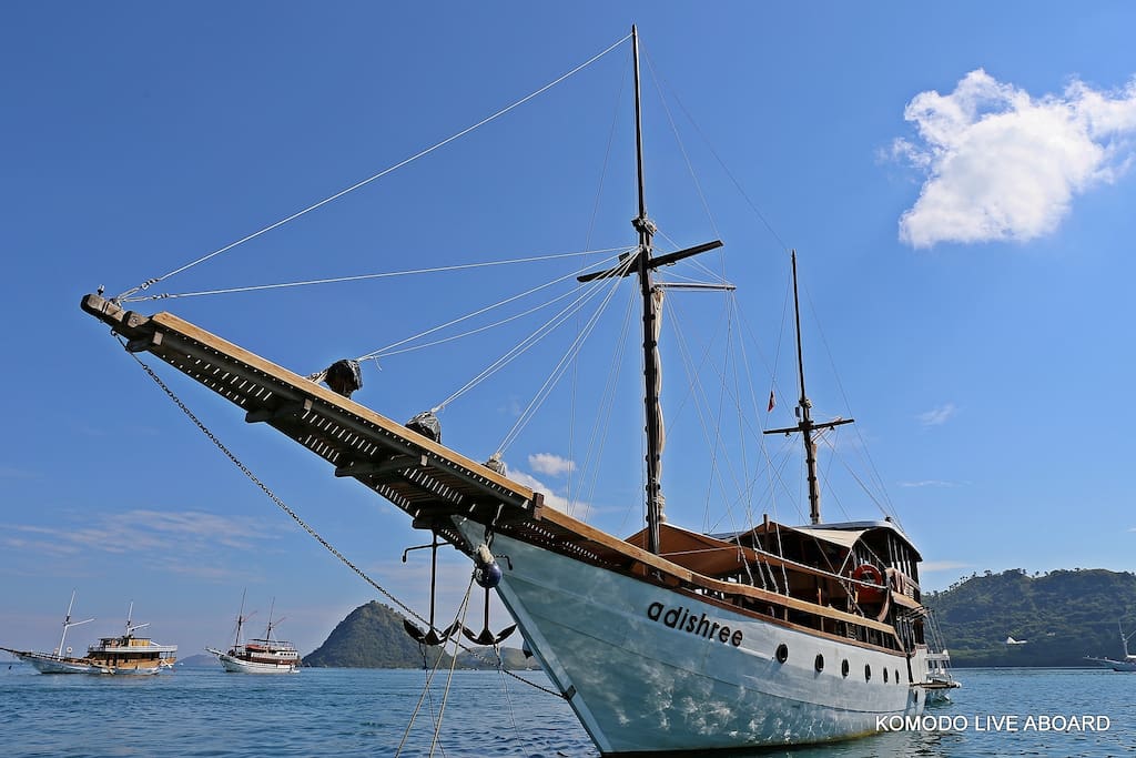 Phinisi sailboat.