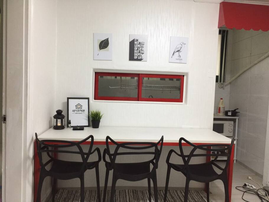 This is our living room area where you could enjoy cuppa of tea and coffee