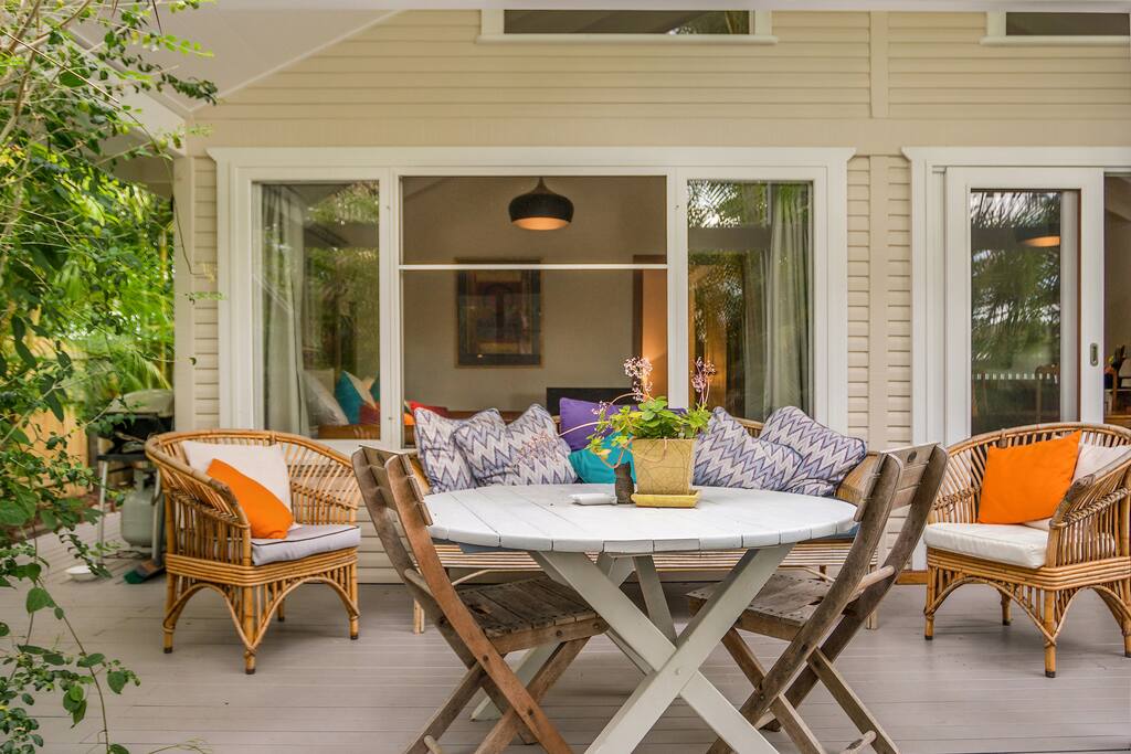 Beautiful north facing veranda for your morning coffee