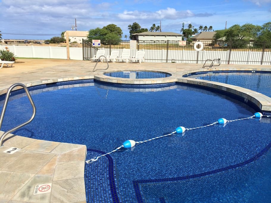 Soak it up in the hot tub or enjoy the cool temperature of the pool