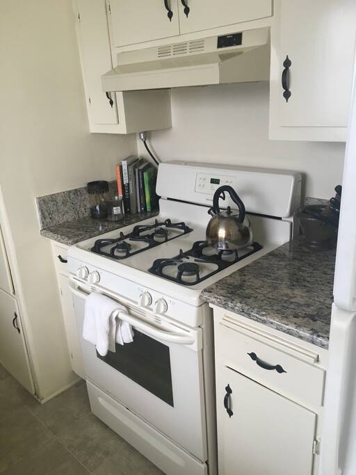 Full stove, oven and refrigerator