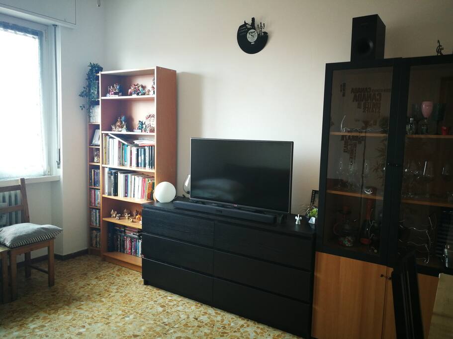 TV and Books area