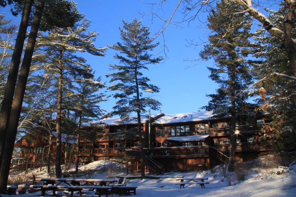 Lodge taken from the lake