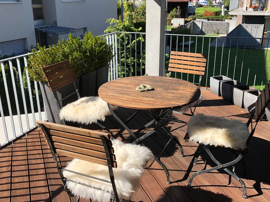 Balkon mit Bangkirai