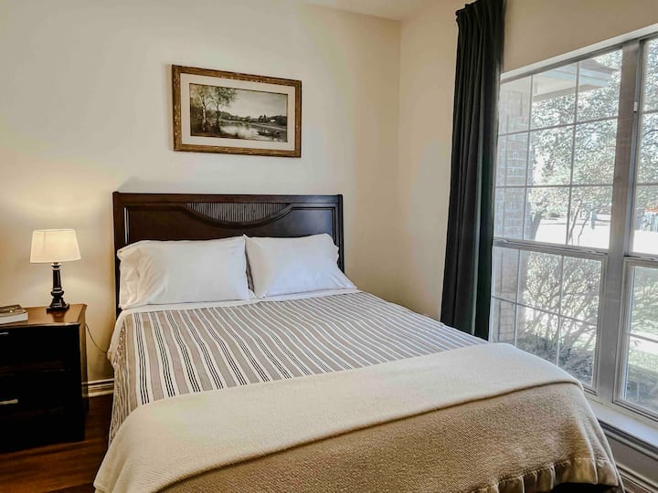 Queen bed. 