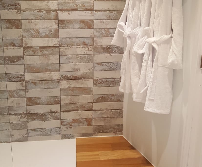 Bathroom with walk in shower
