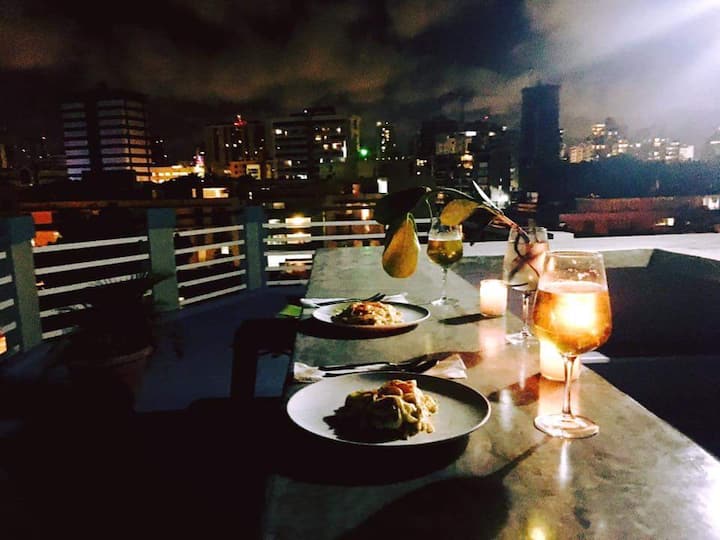 Penthouse W/private Rooftop  City Views  Parking - Puerto Rico