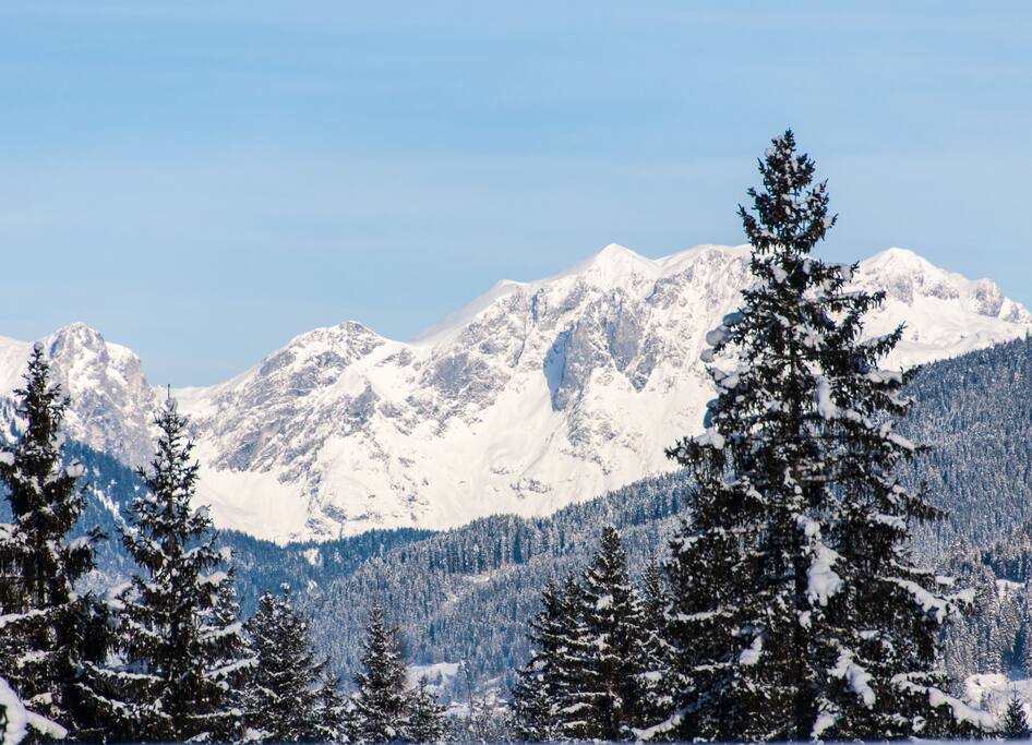 Der Blick zum Tennengebirge.