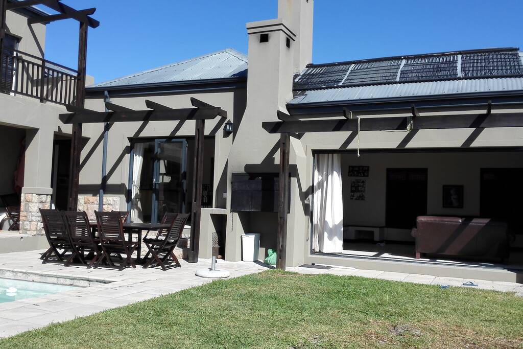 Entertainment area with barbeque
