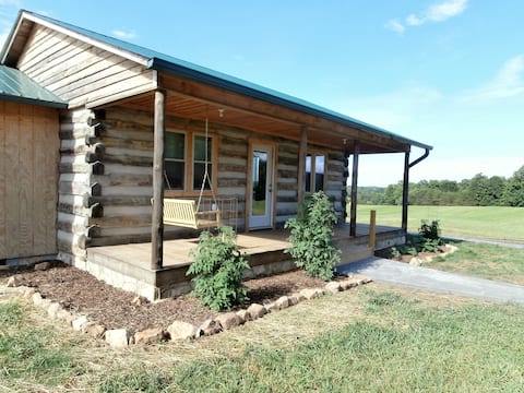 2 bedr 2 baths  Custom Log Cabin on Pilot Mtn Farm