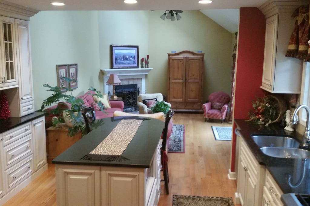 Family Room and Kitchen