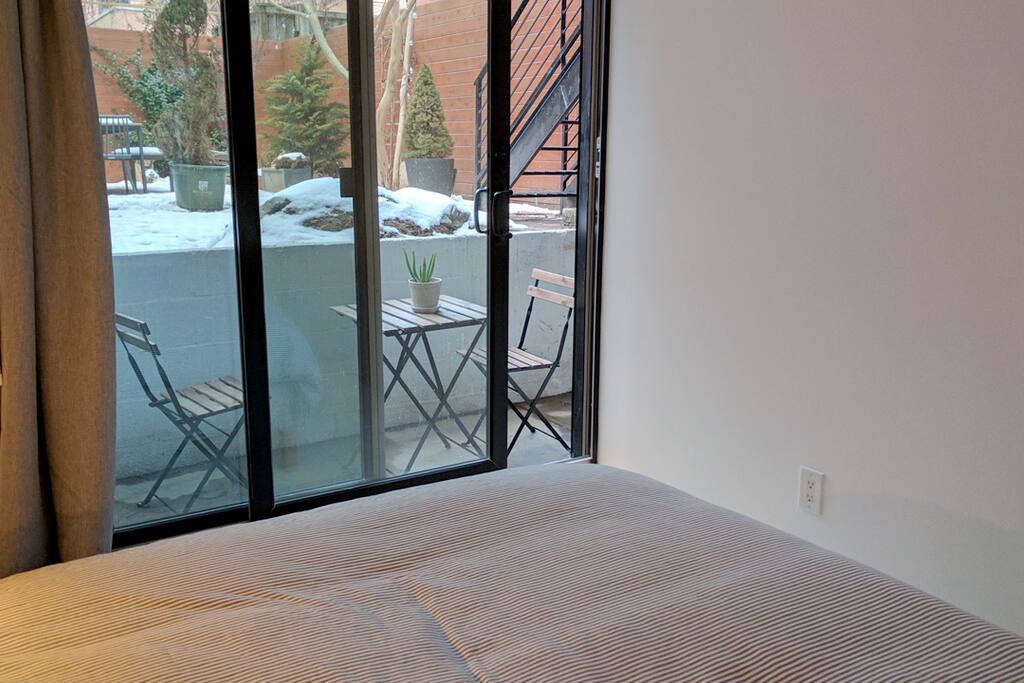 seating in outdoor space